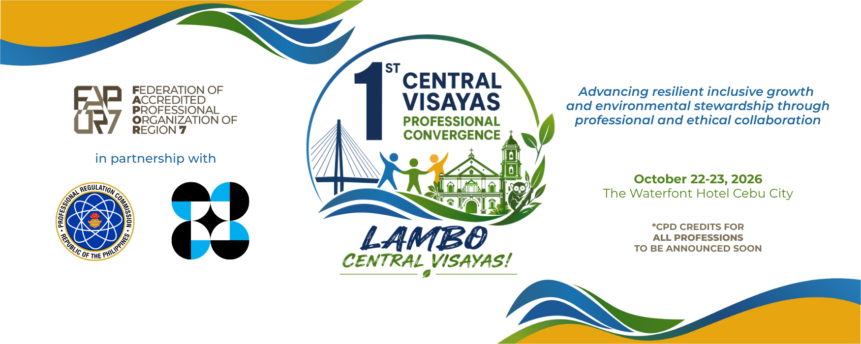 1st Central Visayas Professional Convergence event poster